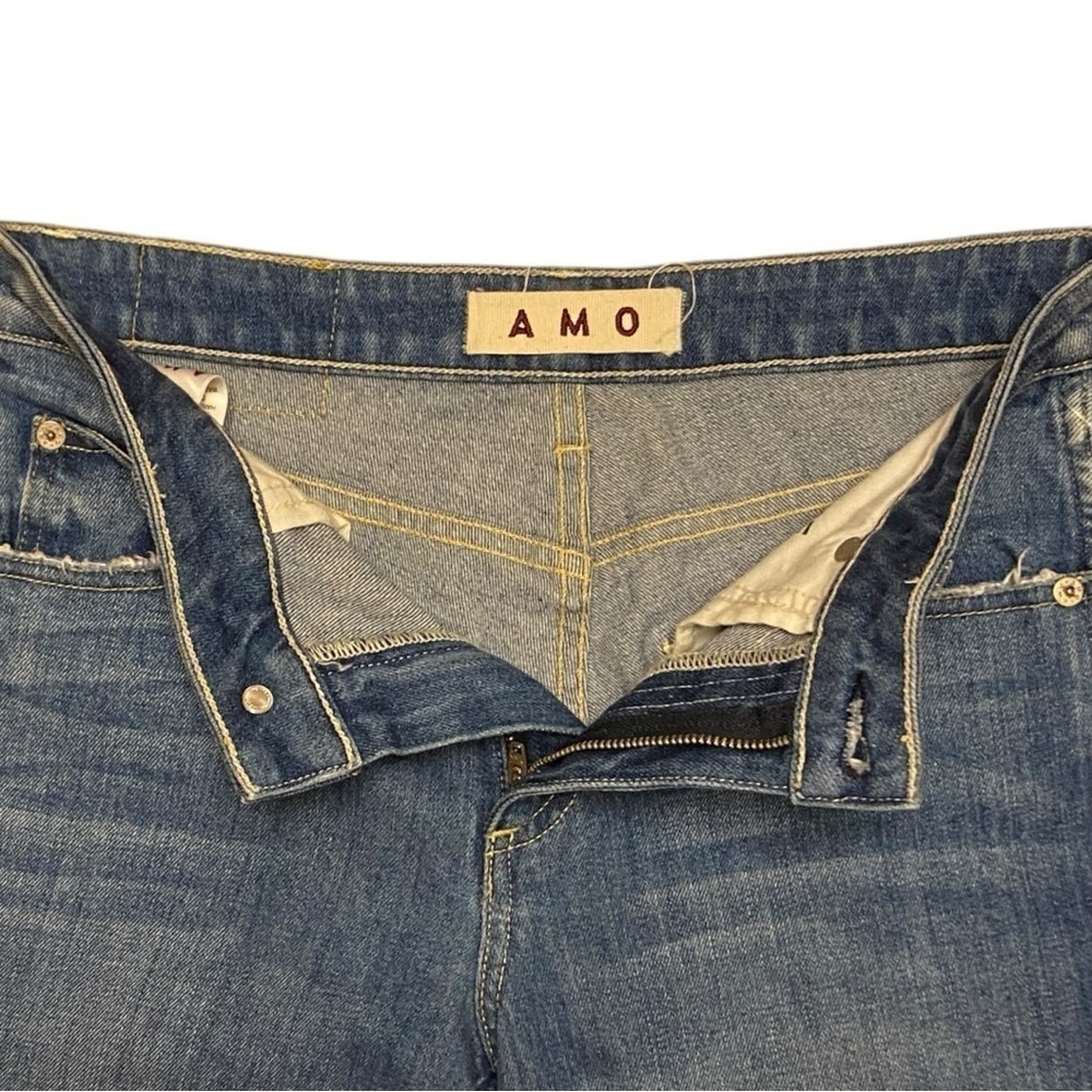 AMO twist with fray skinny mid rise jeans - Picture 5 of 6
